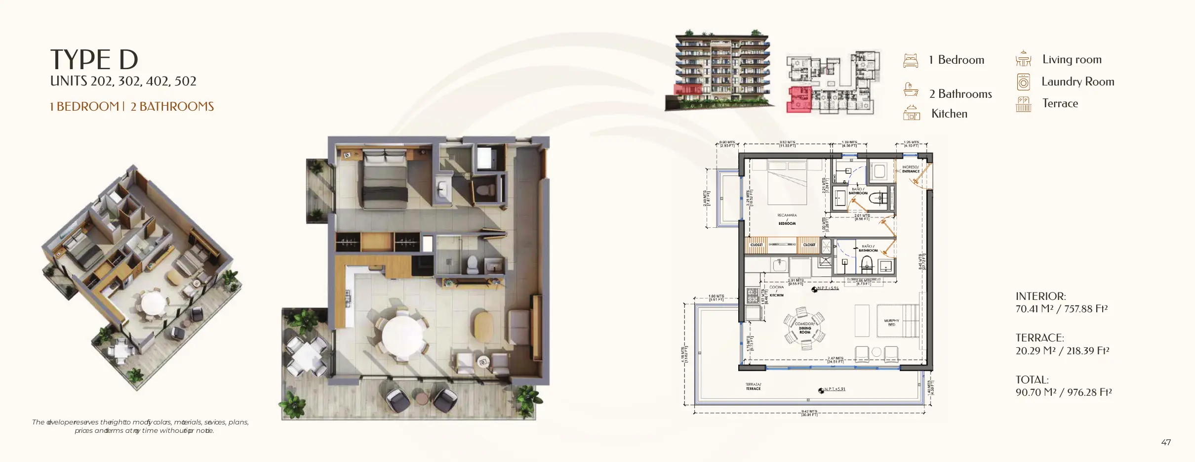 Floor plan, type D